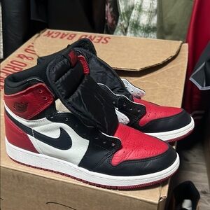 Jordan Black and Red Sneakers